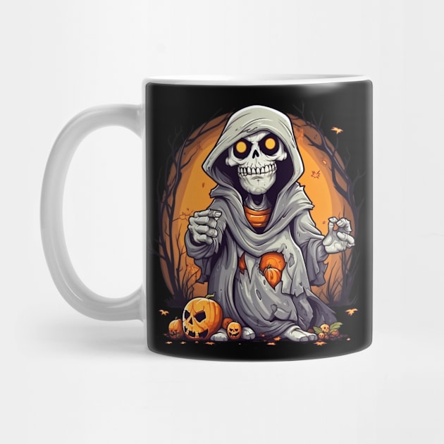 Eerie Halloween Ghoul Art - Spooky Season Delight by Captain Peter Designs